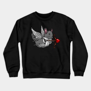 Chinchilla Mouse Pet Cute Valentines Day Crewneck Sweatshirt